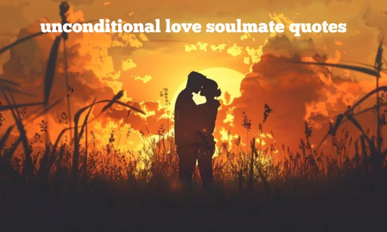 unconditional love soulmate quotes